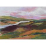 O'Sullivan - RIVER THROUGH THE MOORS - Pastel on Paper - 19 x 26 inches - Signed