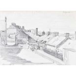 Raymond Piper, RUA - SCHOOL HOUSE BRAE - Pencil on Paper - 11 x 15 inches - Signed