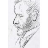 Samuel C. Taylor - STUDY OF A FELLOW ARTIST, ART CLUB - Pencil on Paper - 9 x 6 inches - Unsigned