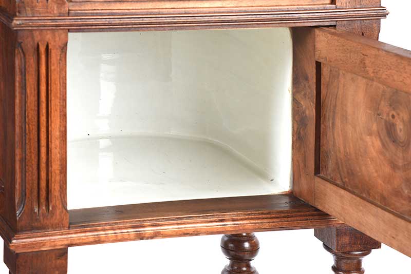 ANTIQUE MARBLE TOP PEDESTAL - Image 5 of 6