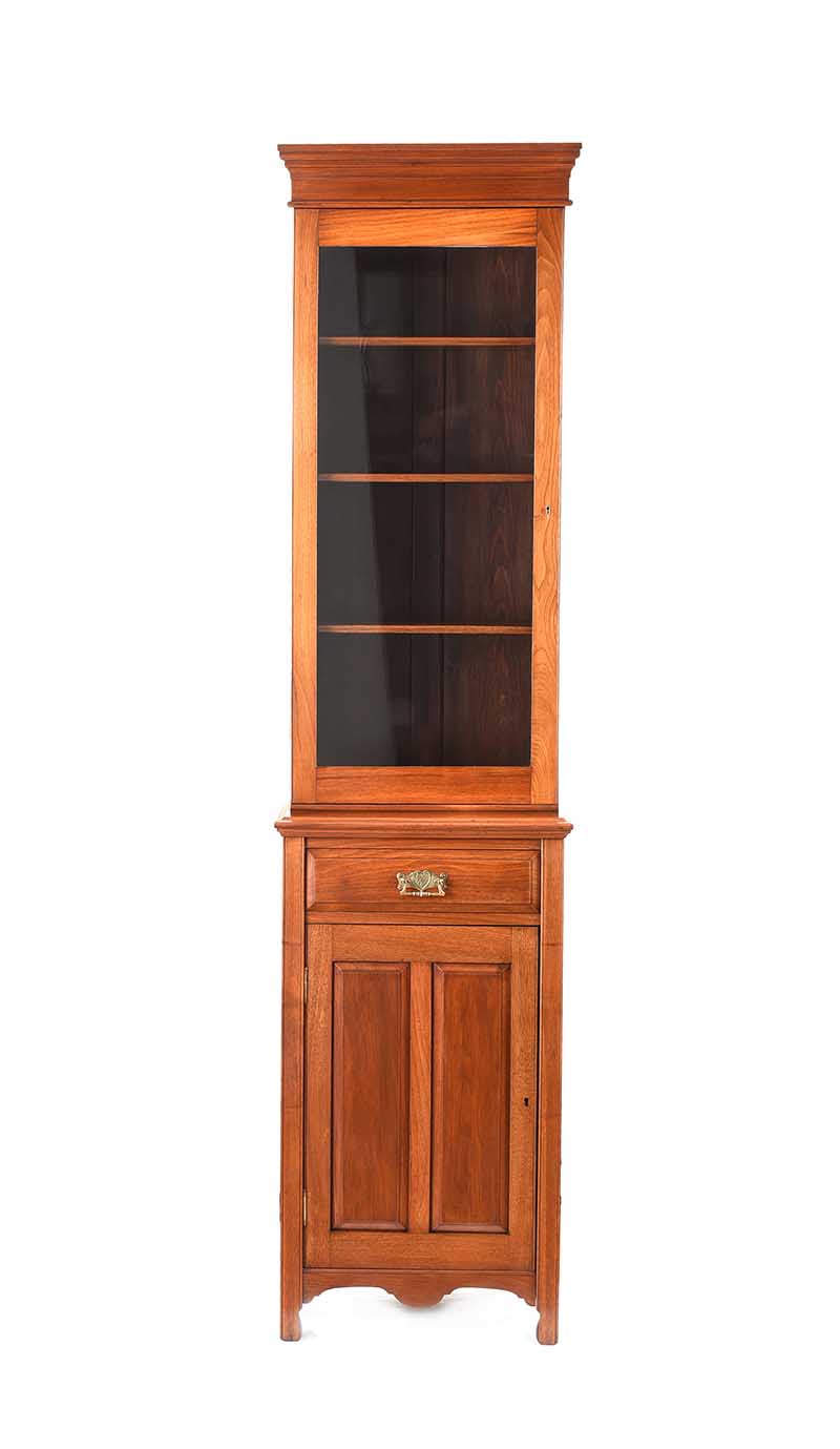 EDWARDIAN MAHOGANY GLAZED BOOKCASE - Image 2 of 7