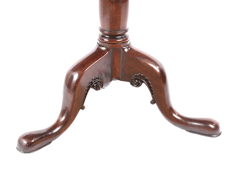 GEORGIAN MAHOGANY SNAP TOP TABLE - Image 3 of 5