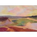 O'Sullivan - RED LANDSCAPE - Pastel on Paper - 19 x 26 inches - Signed