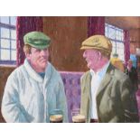 Robert Taylor Carson, RUA - A QUIET PINT - Oil on Board - 14 x 18 inches - Signed