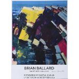 Brian Ballard, RUA - EXHIBITION POSTER, RATHFARNHAM CASTLE, DUBLIN 2015 - Coloured Print - 18 x 15