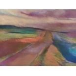 O'Sullivan - ROAD IN THE LANDSCAPE - Pastel on Paper - 19 x 26 inches - Signed