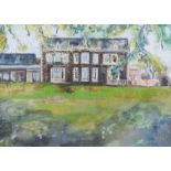 Justin Glasgow - MALONE CLUB HOUSE - Pastel on Paper - 20 x 28 inches - Signed