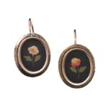 PAIR OF ANTIQUE GOLD EARRINGS