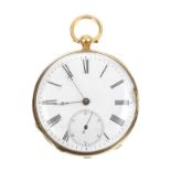 18CT GOLD FRENCH POCKET WATCH