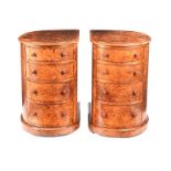 PAIR OF VICTORIAN WALNUT PEDESTALS