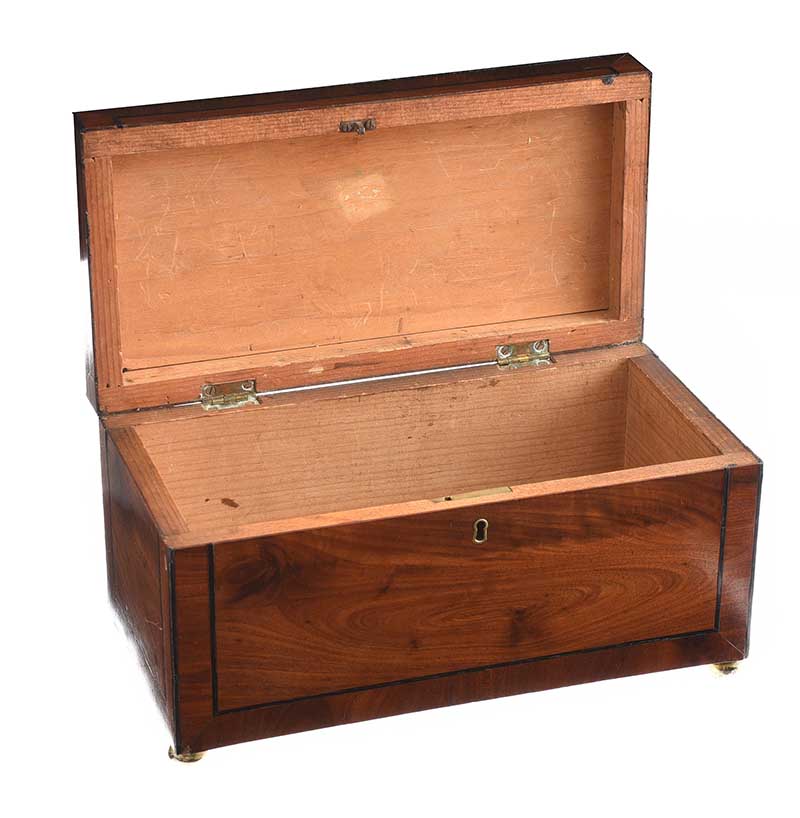 GEORGIAN MAHOGANY JEWELLERY BOX - Image 3 of 4