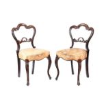 PAIR ROSEWOOD OCCASIONAL CHAIR