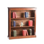 EDWARDIAN MAHOGANY OPEN BOOKCASE