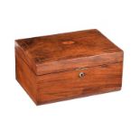 ANTIQUE WALNUT JEWELLERY BOX