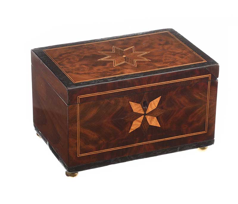 ANTIQUE INLAID JEWELLERY BOX