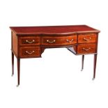 EDWARDIAN LEATHER TOP DESK