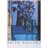 Brian Ballard, RUA - STILL LIFE, JUG WITH FLOWERS - Coloured Print - 19 x 15 inches - Signed