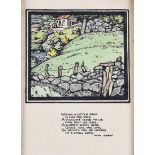 Cuala Press - WITHIN A LITTLE FIELD - Coloured Print - 3.5 x 3.5 inches - Unsigned