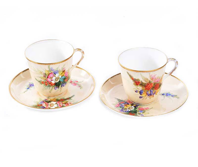 TWO ROYAL WORCESTER TRIOS - Image 4 of 5