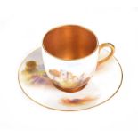 ROYAL WORCESTER CUP AND SAUCER
