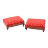 PAIR OF VICTORIAN FOOTSTOOLS