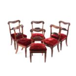 SET OF SIX WILLIAM IV DINING ROOM CHAIRS IN THE STYLE OF GILLOWS