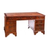 MAHOGANY PEDESTAL DESK