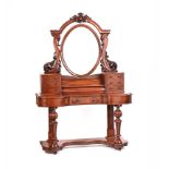 VICTORIAN MAHOGANY DUCHESS DRESSING TABLE