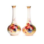 PAIR OF ROYAL WORCESTER SPILL VASES