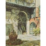 Don Davey - FOUR SKETCHES OF THE FRENCH QUARTER - Set of 4 Coloured Prints - 11 x 8 inches -