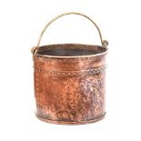 COPPER LOG BUCKET