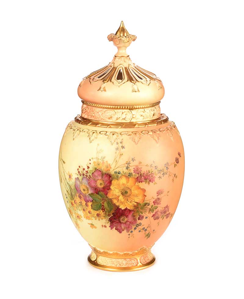 ROYAL WORCESTER JAR AND COVER