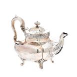 IRISH SILVER TEA POT