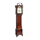 GEORGIAN MAHOGANY LONGCASE CLOCK