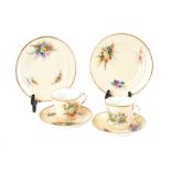 ROYAL WORCESTER CUPS, SAUCERS AND PLATES