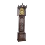 NINETEENTH CENTURY GOTHIC LONGCASE CLOCK