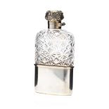 SILVER MOUNTED HIP FLASK