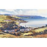 Samuel McLarnon, UWS - GLENARM VILLAGE, COUNTY ANTRIM - Watercolour Drawing - 12 x 18 inches -