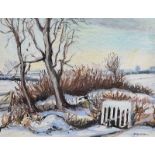 James Macintyre, RUA - WINTER LANDSCAPE, GREENISLAND - Watercolour Drawing - 8 x 10 inches - Signed