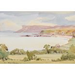 Richard Faulkner, RUA - FAIRHEAD, BALLYCASTLE - Watercolour Drawing - 5 x 7 inches - Signed