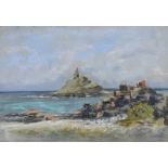 Betty Tindall - ST MICHEL, BRITTANY - Pastel on Paper - 12 x 17 inches - Unsigned