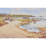 Samuel McLarnon, UWS - PORTBALLINTRAE - Watercolour Drawing - 9 x 13 inches - Signed