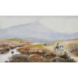 Ernest Hanford - ON THE ROAD HOME - Watercolour Drawing - 6 x 10 inches - Signed