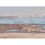 Robert Taylor Carson, RUA - LOS CRISTIANOS - Watercolour Drawing - 10 x 14 inches - Signed