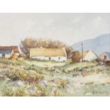 Arthur H. Twells, RUA - IRISH HOMESTEAD - Watercolour Drawing - 10 x 14 inches - Signed