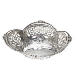 ANTIQUE STERLING SILVER PIERCED DISH