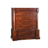 VICTORIAN MAHOGANY SCOTCH CHEST OF DRAWERS