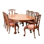 NINE PIECE MAHOGANY DINING ROOM SUITE