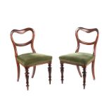 PAIR OF ROSEWOOD SIDE CHAIRS