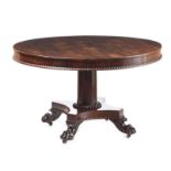 REGENCY MAHOGANY BREAKFAST TABLE